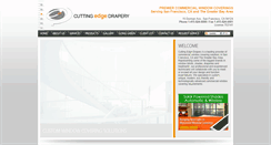 Desktop Screenshot of cuttingedgedrapery.com