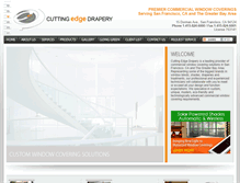 Tablet Screenshot of cuttingedgedrapery.com